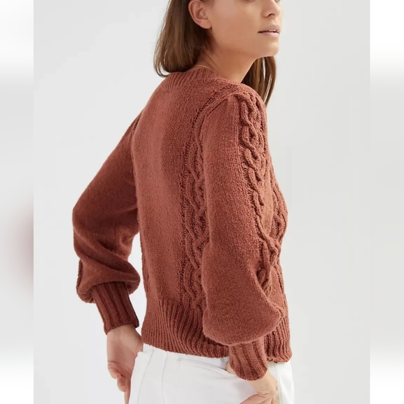 Set Anthropologie * Maeve  Cardigan Sweater and Top (2 piece) size L - Picture 3 of 9